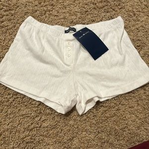White lacy brandy melville shorts